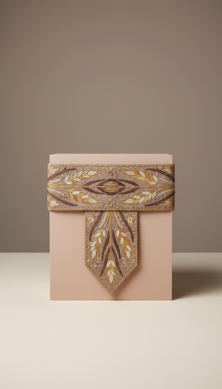 Golden Wheat Embellished Sash