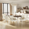 Plush Lambswool-Style Side Chair - Metal Leg Lounge Armchair